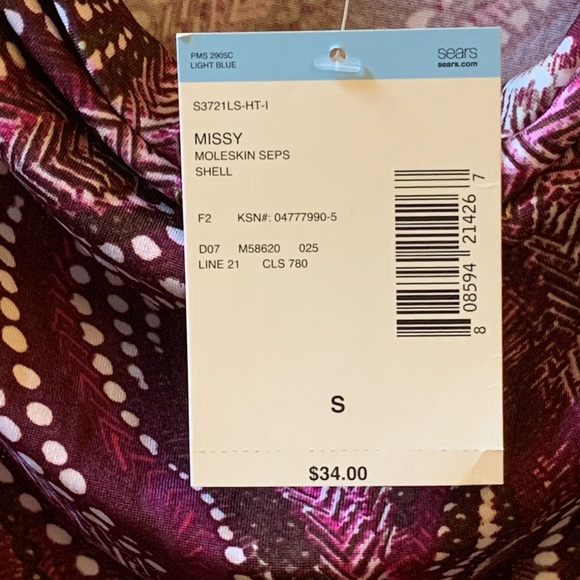 🌺NWT vintage pattern sleeveless blouse 🌺 - Picture 4 of 9